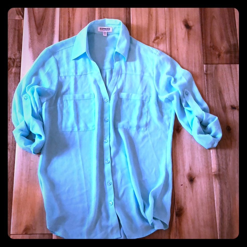 Express real button down